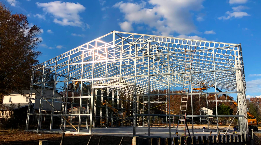 steel barn building